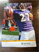 Ray Rice Autographed Poster