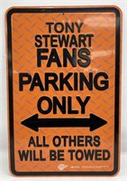 Tony Stewart Fans Embossed Metal Parking