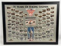 Indy 500 75th Anniversary Display On Wood