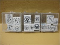 Coin Heads & Coin Tails Rubber Ink Stamps