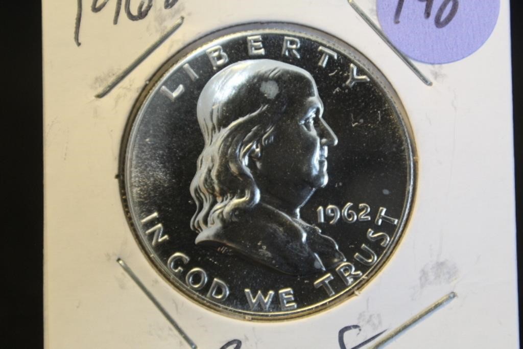 1962 Proof Franklin Silver Half Dollar