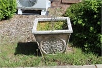 Nice Square Top Cement Flower Pot