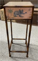 Small Metal Plant Stand (10" x 10" x 26"H)