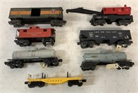 lot of 7 Lionel Train Cars, others
