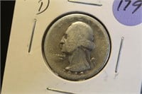 1942-D Washington Silver Quarter