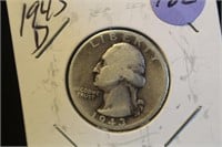 1943-D Washington Silver Quarter