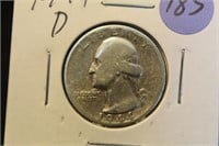 1944-D Washington Silver Quarter