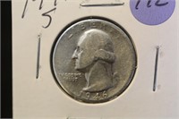 1946-S Washington Silver Quarter