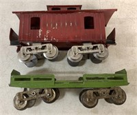 lot of 2 Tin Train Cars-Lionel, other
