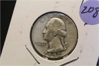 1952-D Washington Silver Quarter