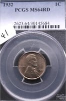 1932 PCGS MS64 RED LINCOLN CENT
