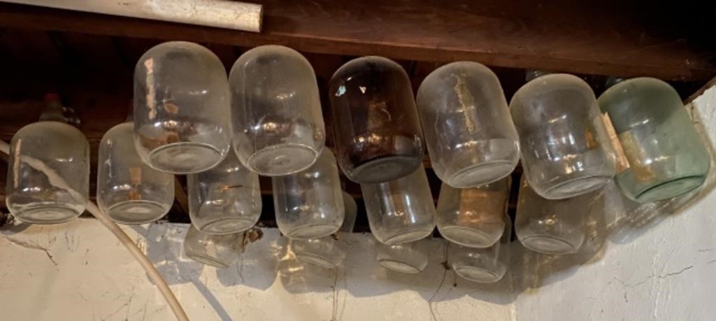 17+/- Handled Glass Jars