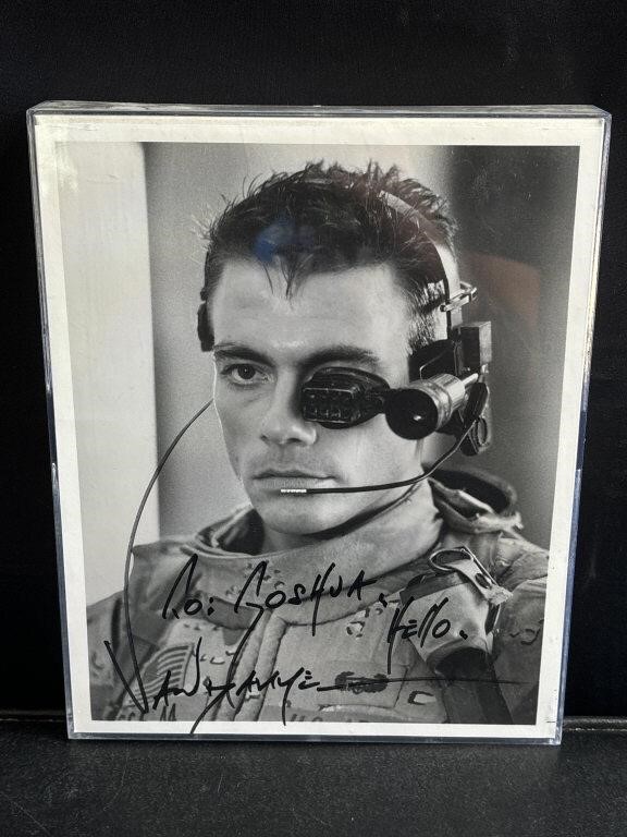 Jean Claude Van Damme autographed photo