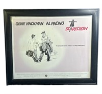 Framed Al Pacino Gene Hackman "Scarecrow" print