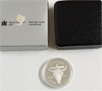 1982 PROOF CANADA SILVER DOLLAR W BOX PAPERS