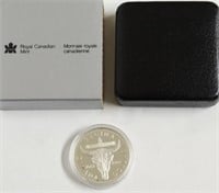 1982 PROOF CANADA SILVER DOLLAR W BOX PAPERS