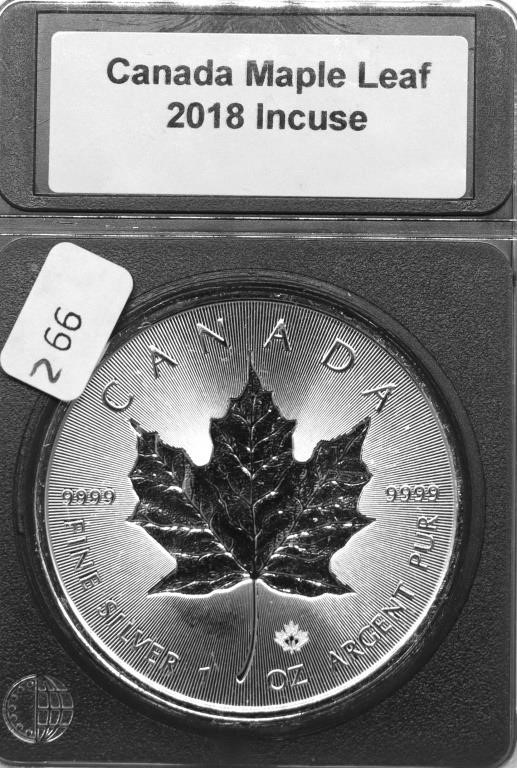 2018 INCUSE MAPLE LEAF GEM