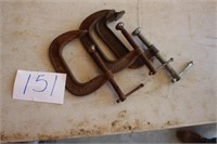 (3) 4" C CLAMPS