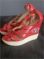 Women’s  49ers platform wench shoes