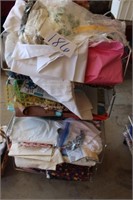 LARGE LOT MISC FABRIC, NOT THE RACK!