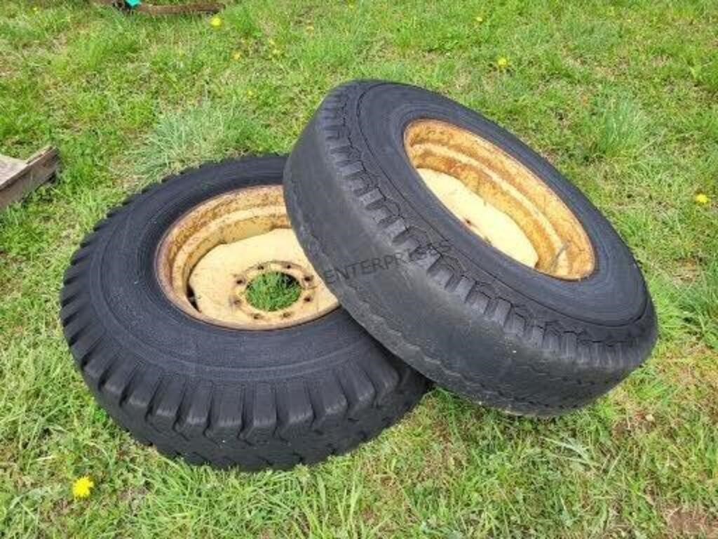 2- IMPLEMENT TIRES ON RIMS