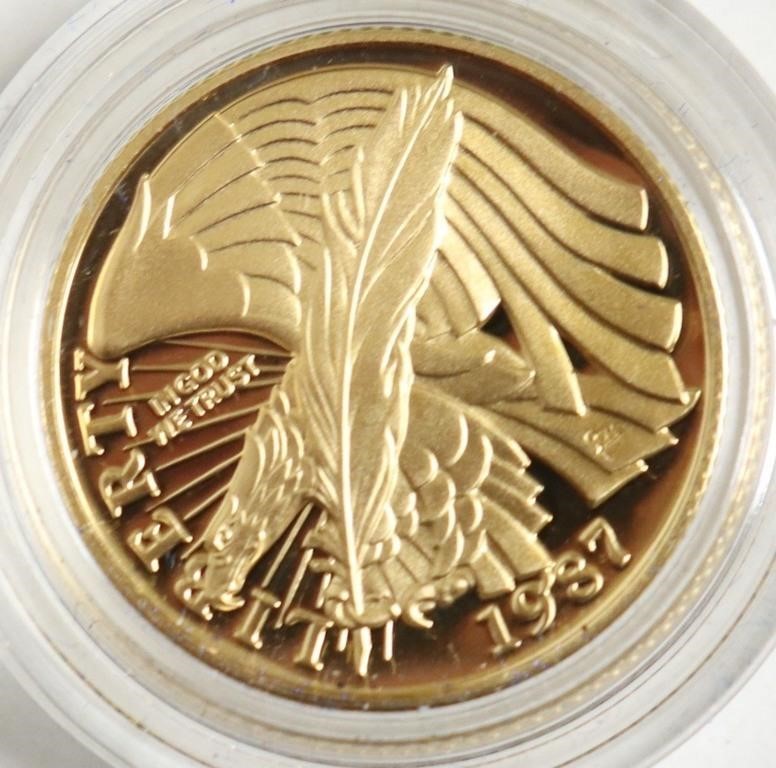 US MODERN 5 $ GOLD HALF EAGLE W BOX PAPERS