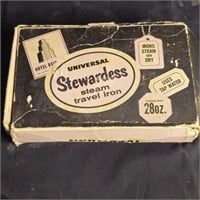 Universal Stewardess Steam Travel Iron w/ box &