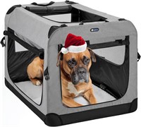 Veehoo 3-Door Folding Soft Dog Crate