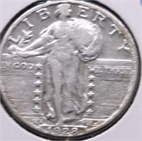 1928 S STANDIMG QUARTER XF