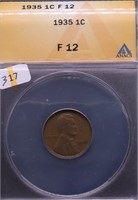 1935 ANAX F12 LINCOLN CENT