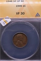 1946 ANAX VF 20 LINCOLN CENT