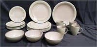 Group of Mikasa dishes bowls, plates and cups (20)