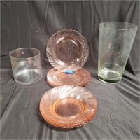 Group of 8 plates and vases