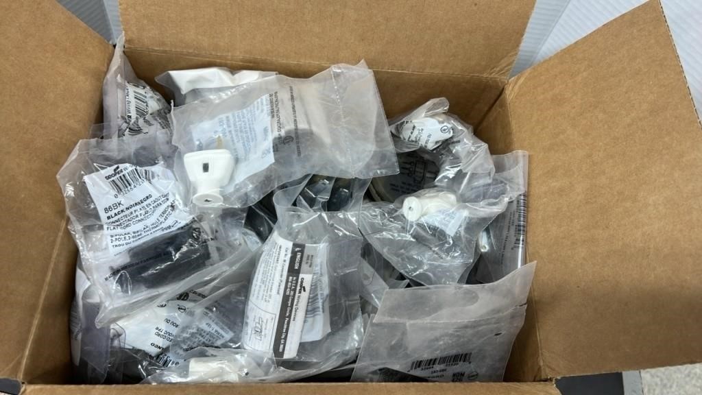 Box of Male and Female Extension Cord Ends