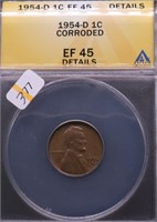1954 D ANAX XF 45 LINCOLN CENT