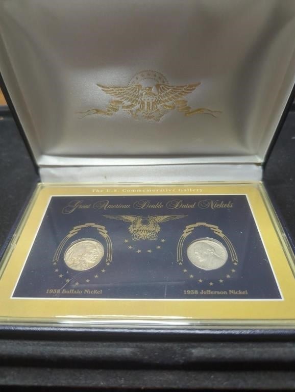 1938 Buffalo and Jefferson Nickel Coin set. In