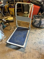 delivery cart foldable metal deck is 28" x 19"