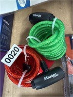 MASTER LOCK CABLES RETAIL $80