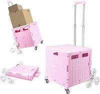 Pink Honshine 65L Rolling Storage Cart