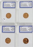 4// IGS PF68RED 1958 LINCOLN CENTS