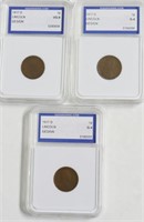3// 1917 D IGS G4 LINCOLN CENTS