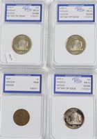4// MIXED IGS GRADED COINS