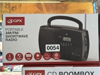 GPX PORTABLE RADIO RETAIL $30