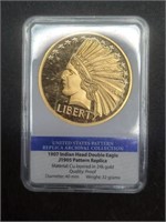 1907 Indian Head Double Eagle 24k gold layered