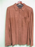 Custom Made Suede & Leather Shirt