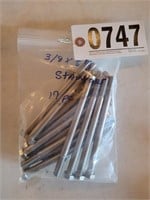 17 PCS 3/8 X 5 1/2 STAINLESS STEEL BOLTS
