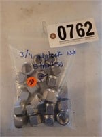 20 PCS 3/4 NYLOCK STAINLESS STEEL NUTS