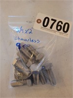 9 PCS 3/4 X 2 STAINLESS STEEL BOLTS
