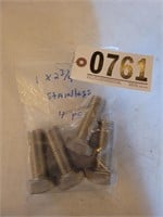 4 PCS 1 X 2 3/4 STAINLESS STEEL BOLTS