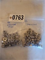 2 BAGS 1/2 STAINLESS STEEL NUTS